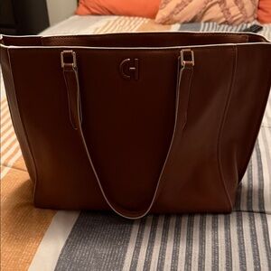 Cole Haan Brown Leather Tote Bag